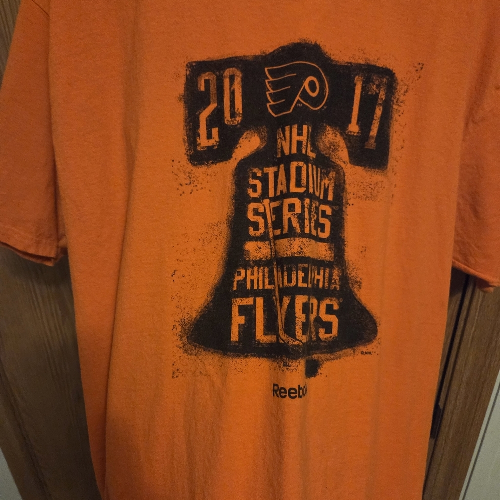 Reebok Philadelphia Flyers 2017 Stadium Series shirt Sz XL men's NHL - Picture 2 of 6